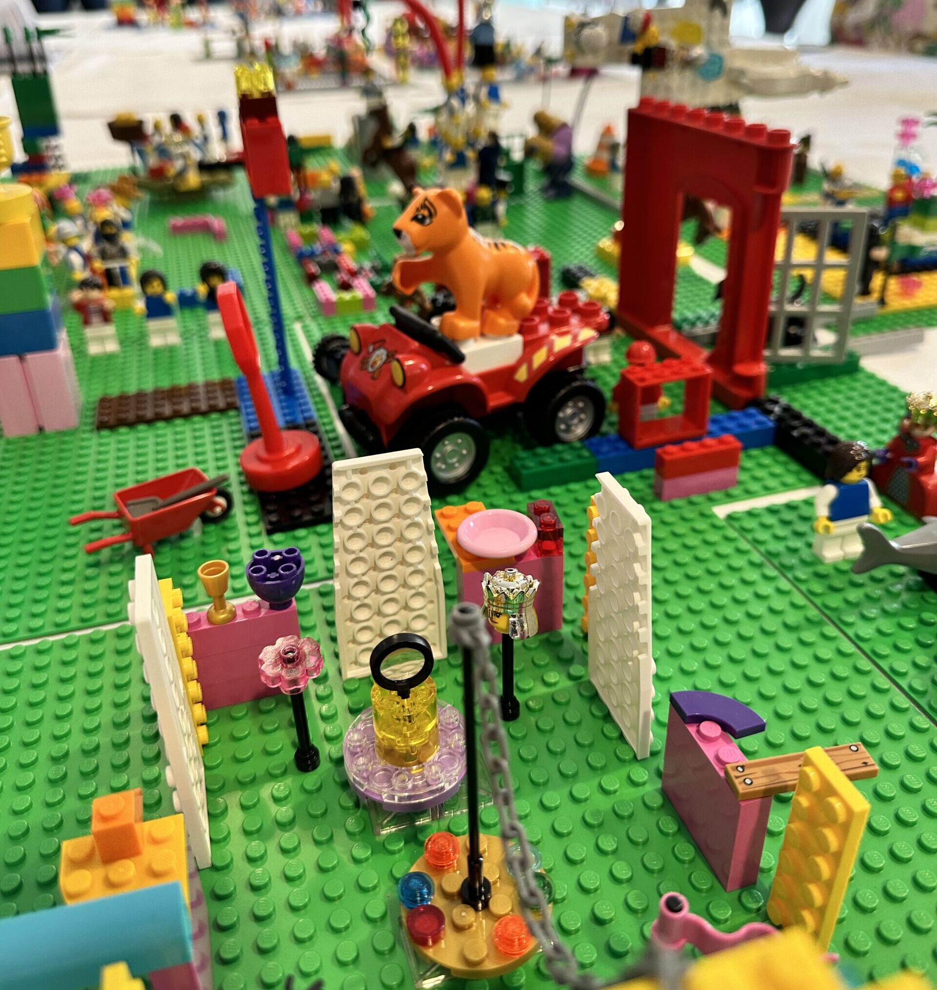 A LEGO® Model using multiple pieces to demonstrate a metaphor for a real time identity.